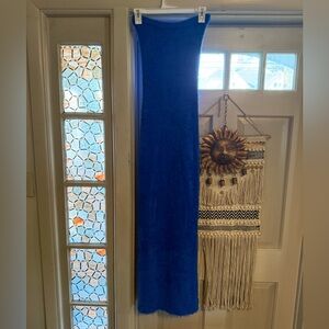 White Fox Miami Life Maxi Dress in Electric Blue